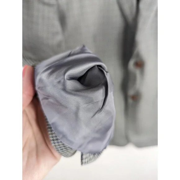 LAUREN Ralph Lauren Men's Houndstooth Sport Coat Silk Wool Jacket Sz 42L Paisley - Picture 7 of 15